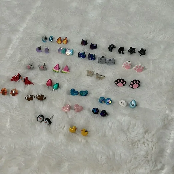 Set of 25 Various Polymer Earring Sets w/ Titanium Posts